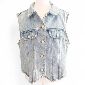 Denim Sleeveless Vest BeBop Clothing